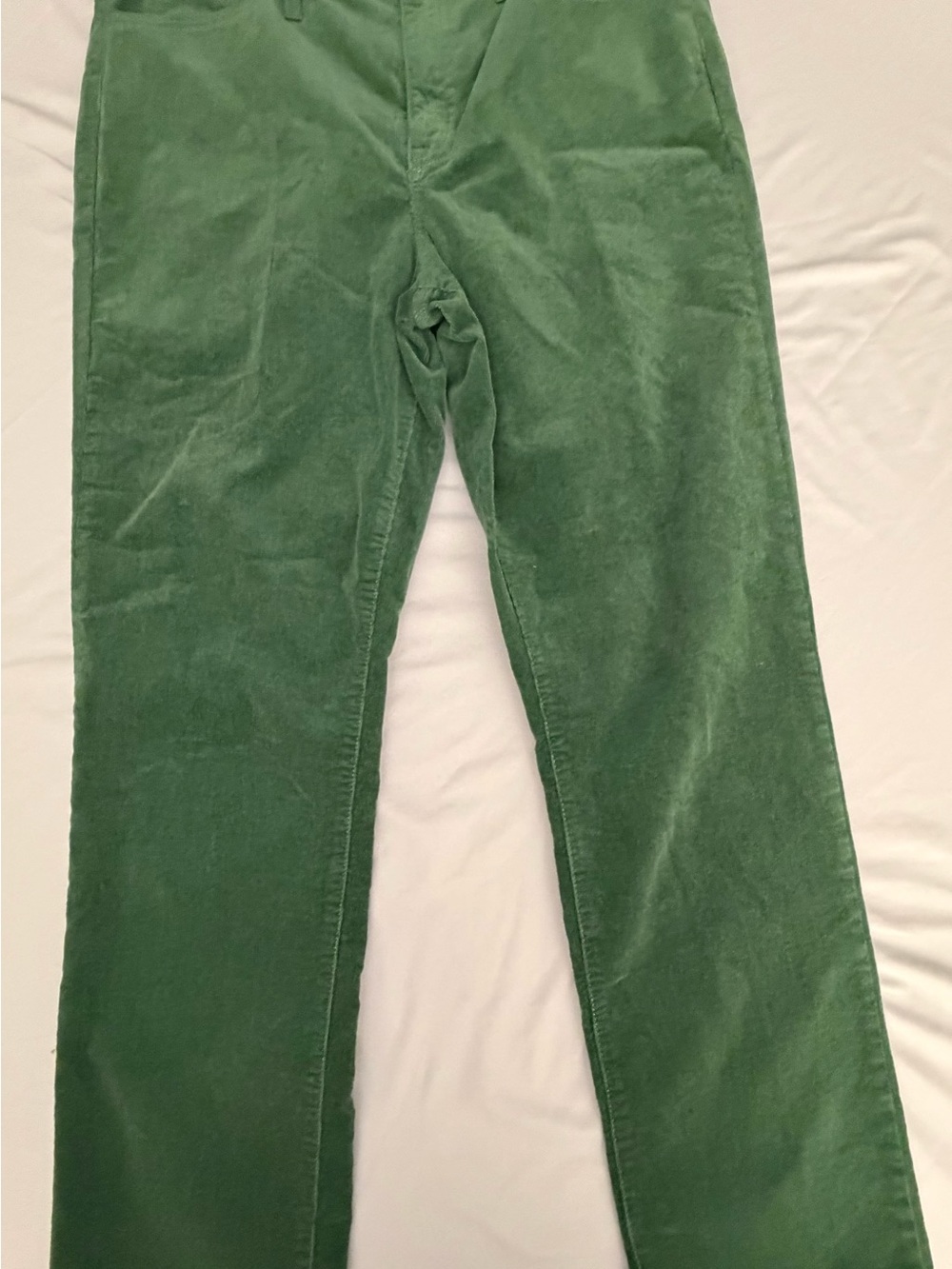 J. Crew Women's Straight-Leg Corduroy Jeans in Forest Green